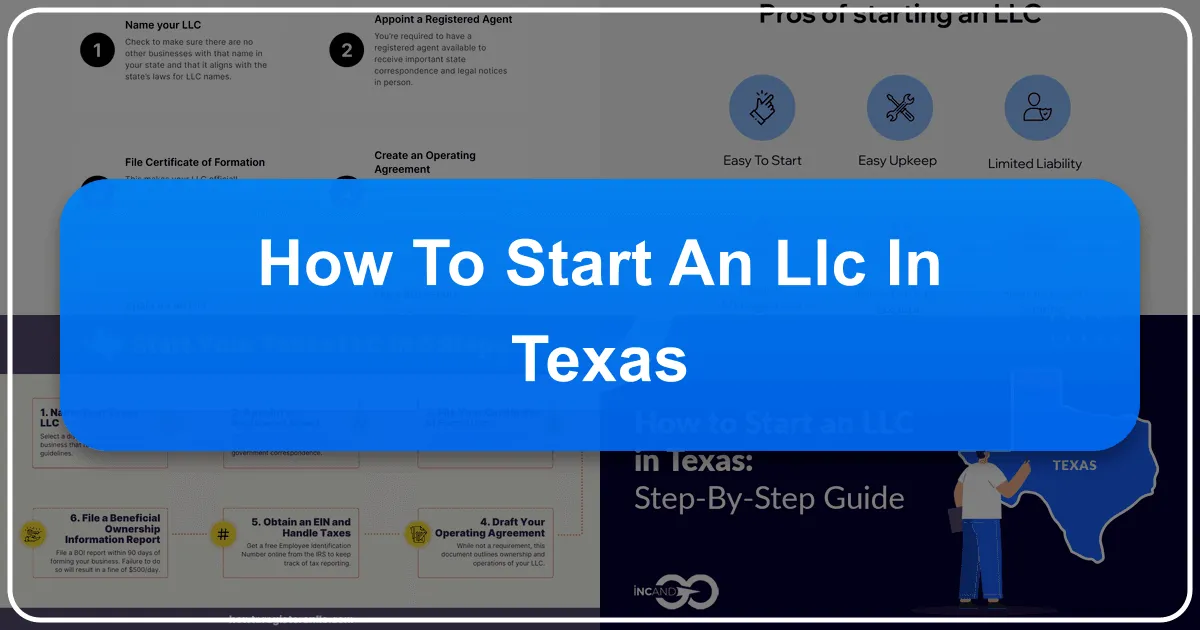 How to Start an LLC in Texas
