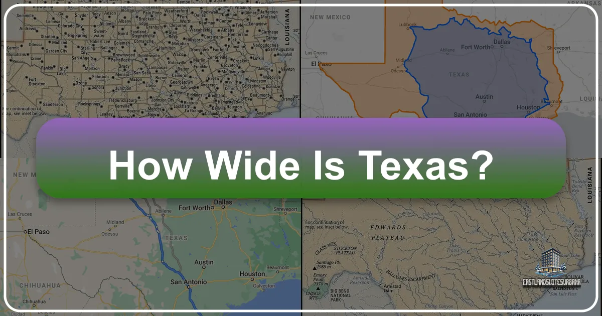 How Wide Is Texas?