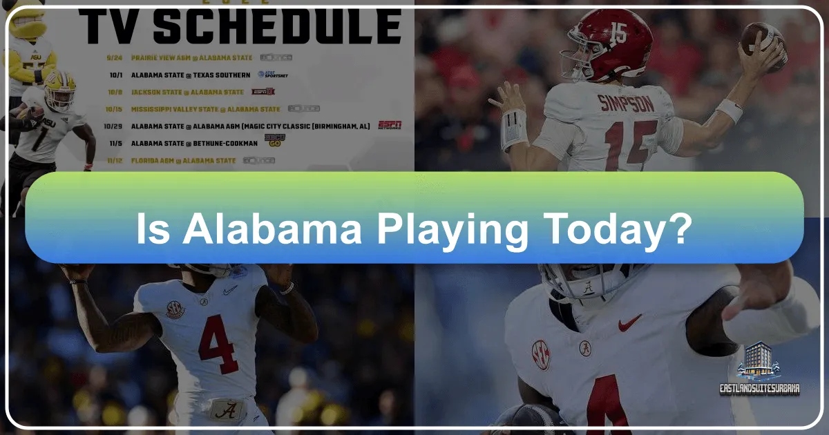 Is Alabama Playing Today?