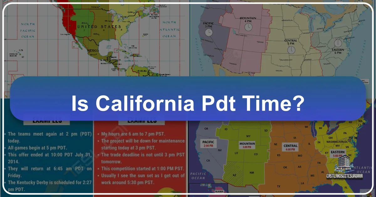 Is California on PDT Time? Understanding Pacific Daylight Time for Your Golden State Journey