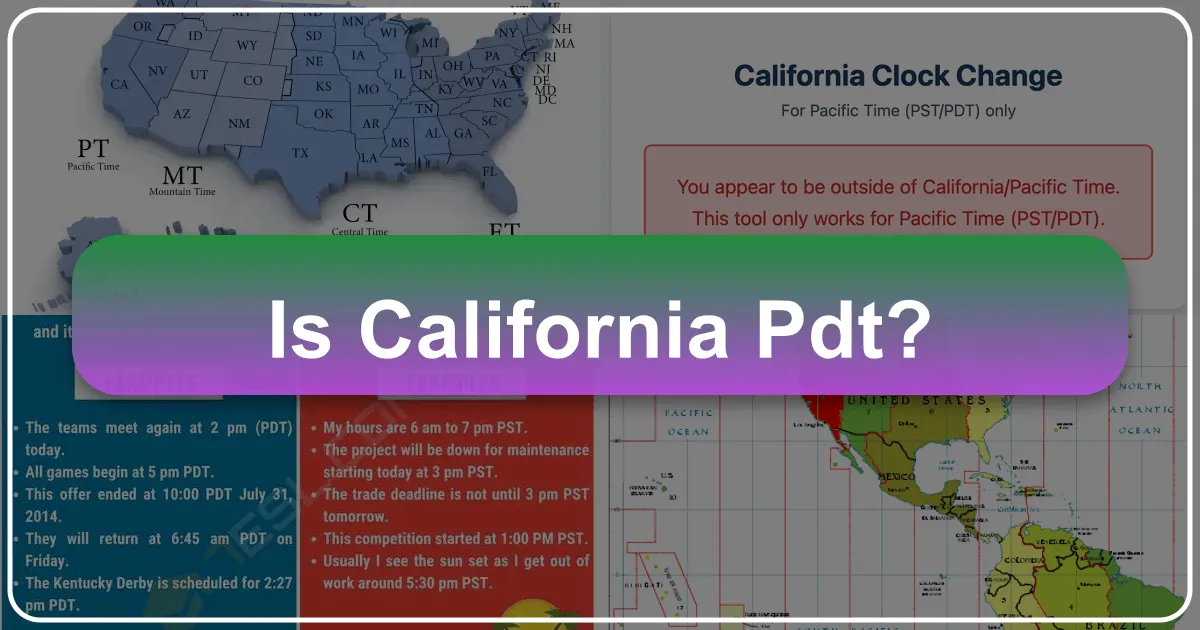is california pdt
