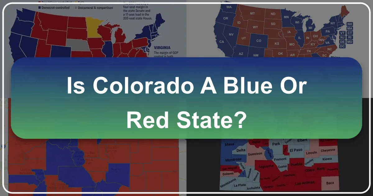 is colorado a blue or red state
