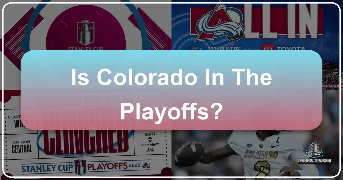 Is Colorado in the Playoffs?
