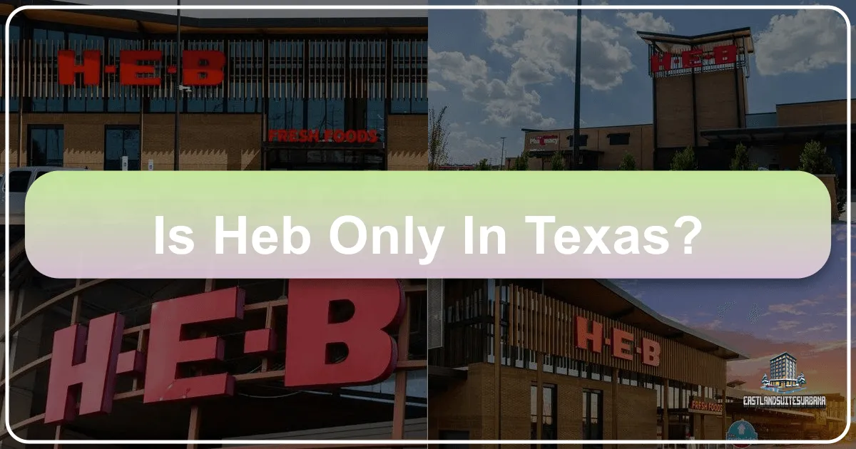 Is H-E-B Only in Texas? Unpacking the Retail Giant's Geographic Footprint