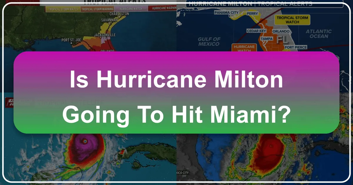 Is Hurricane Milton Going to Hit Miami