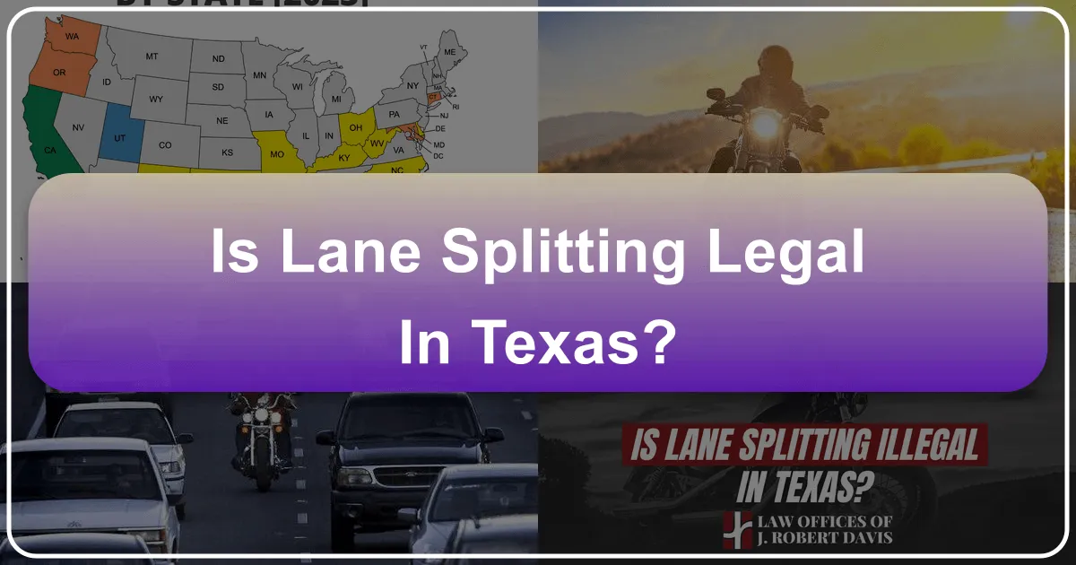 Is Lane Splitting Legal in Texas?