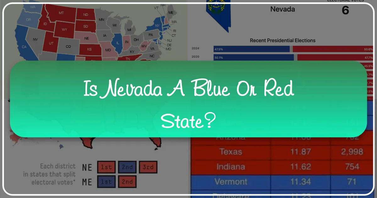 Is Nevada a Blue or Red State?