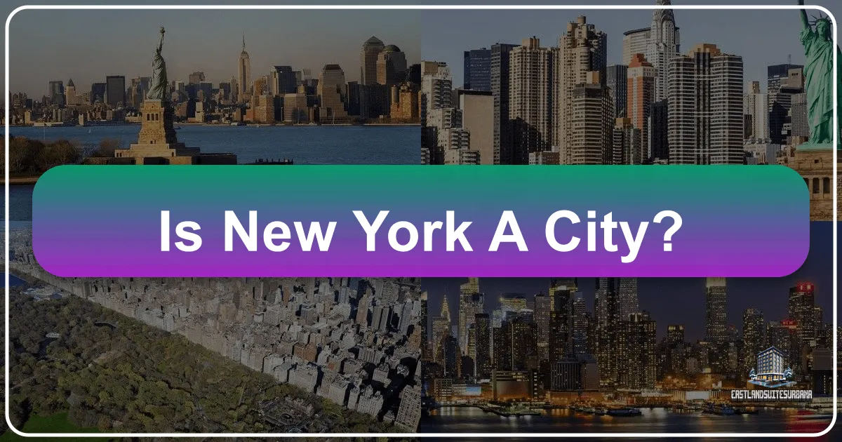 Is New York A City?