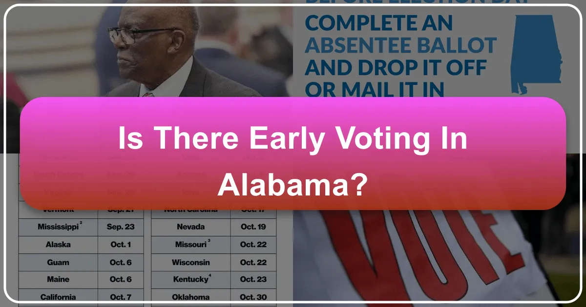 Is There Early Voting In Alabama?