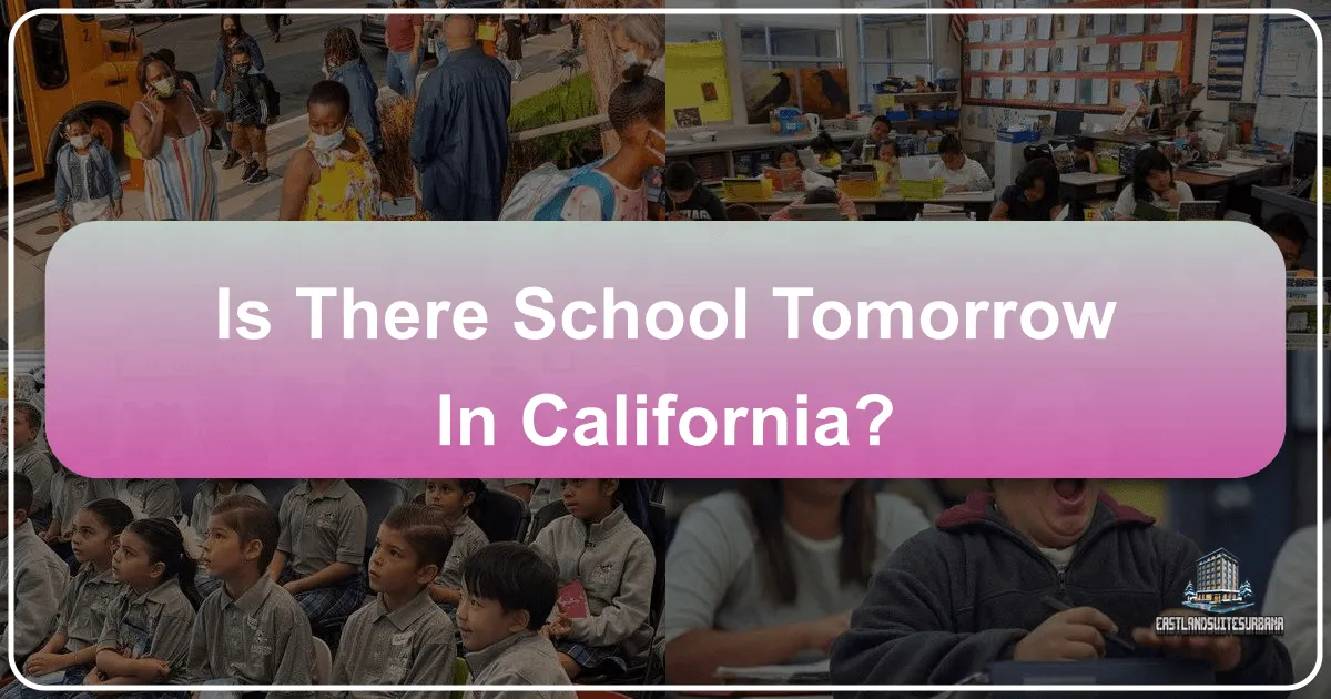 Is There School Tomorrow in California?