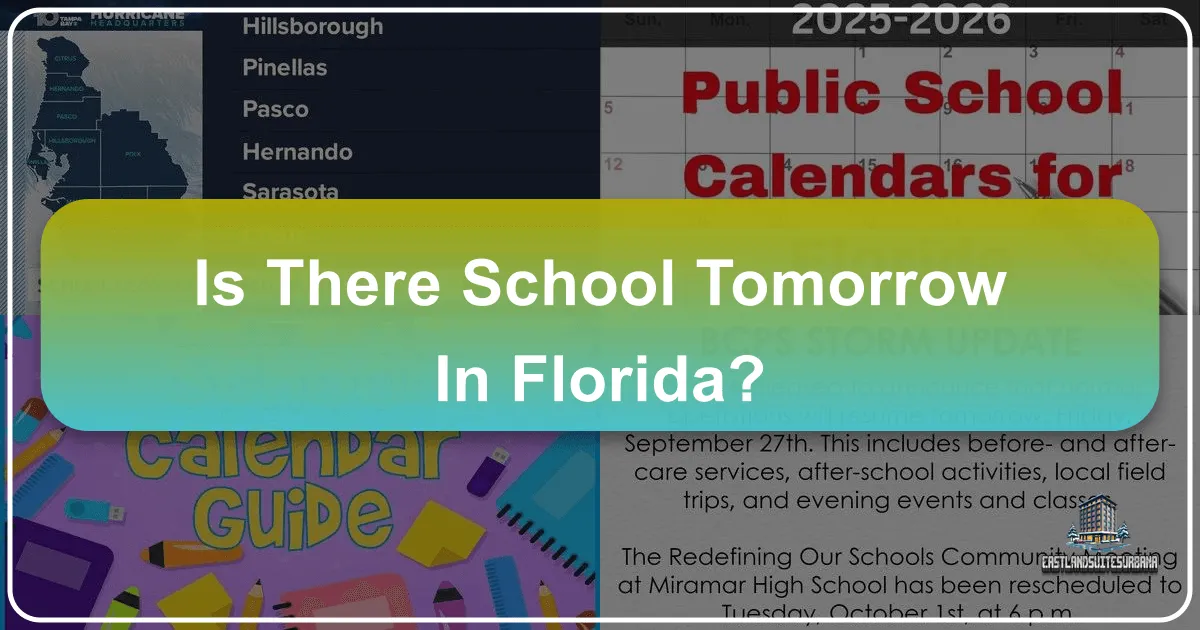 Is There School Tomorrow in Florida