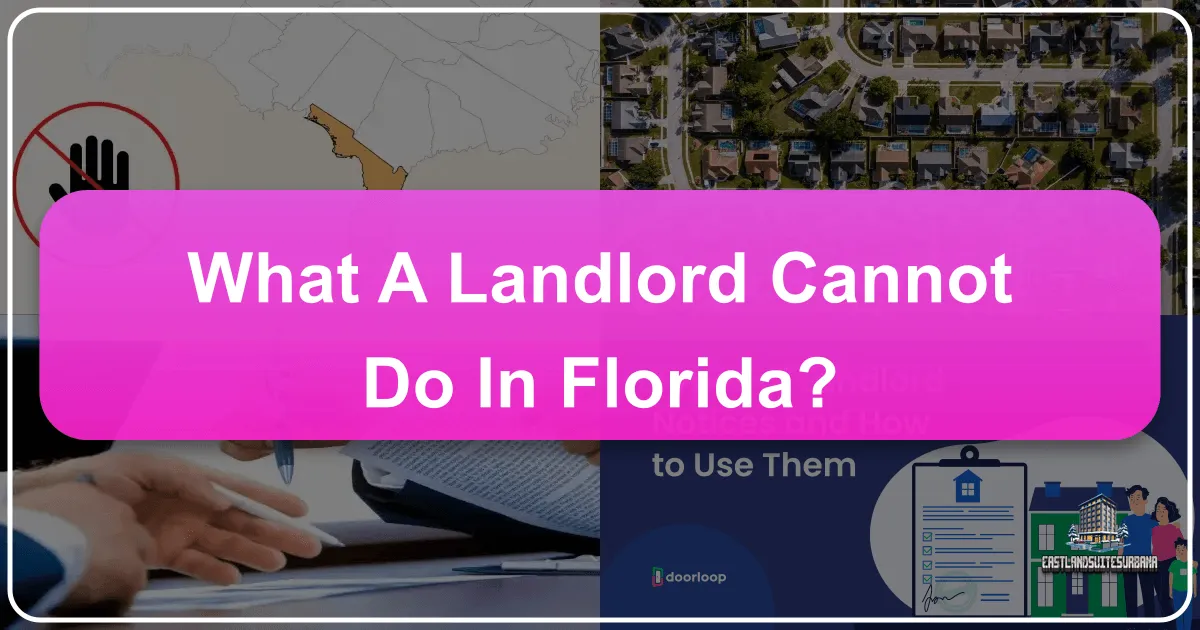 What a Landlord Cannot Do Florida