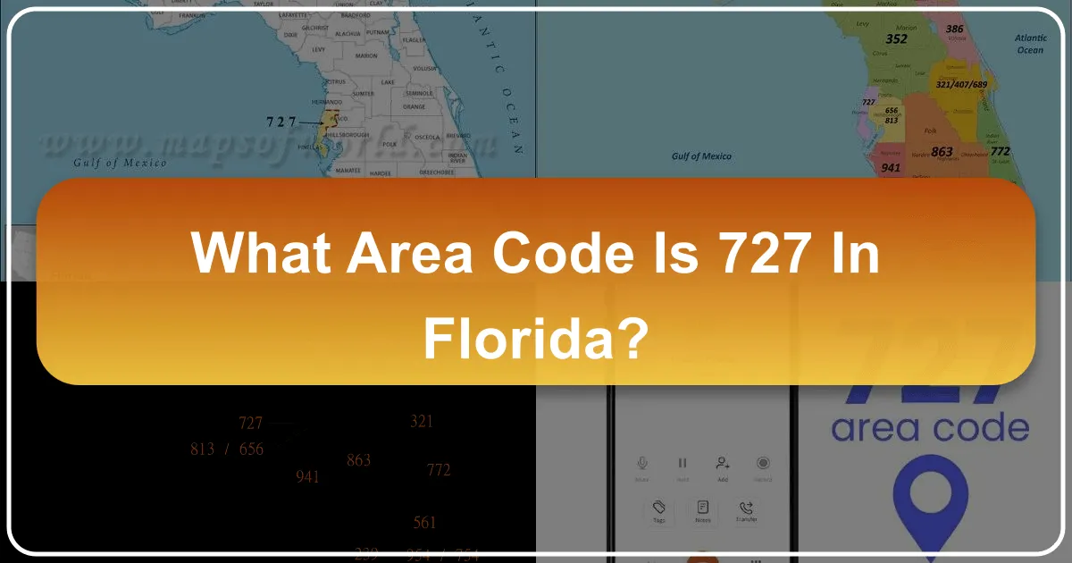 What Area Code is 727 in Florida?
