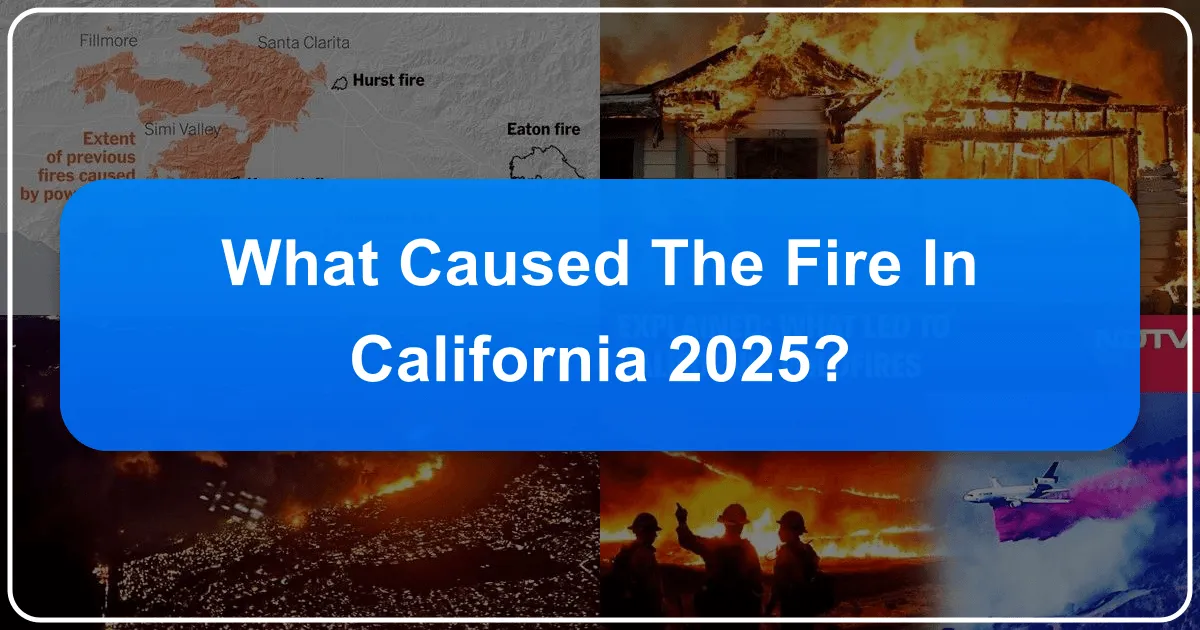 what caused the fire in california 2025