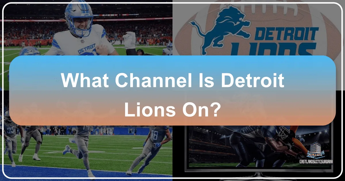 What Channel Is Detroit Lions On?