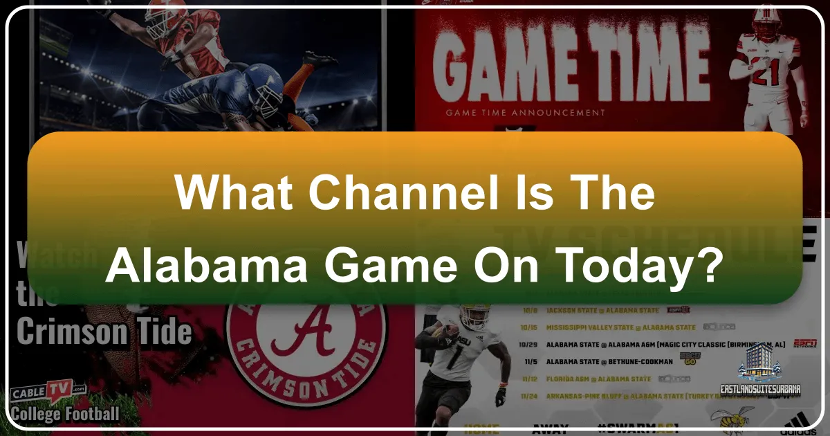 Your Guide to Experiencing Game Day in Alabama: Beyond Just the Channel