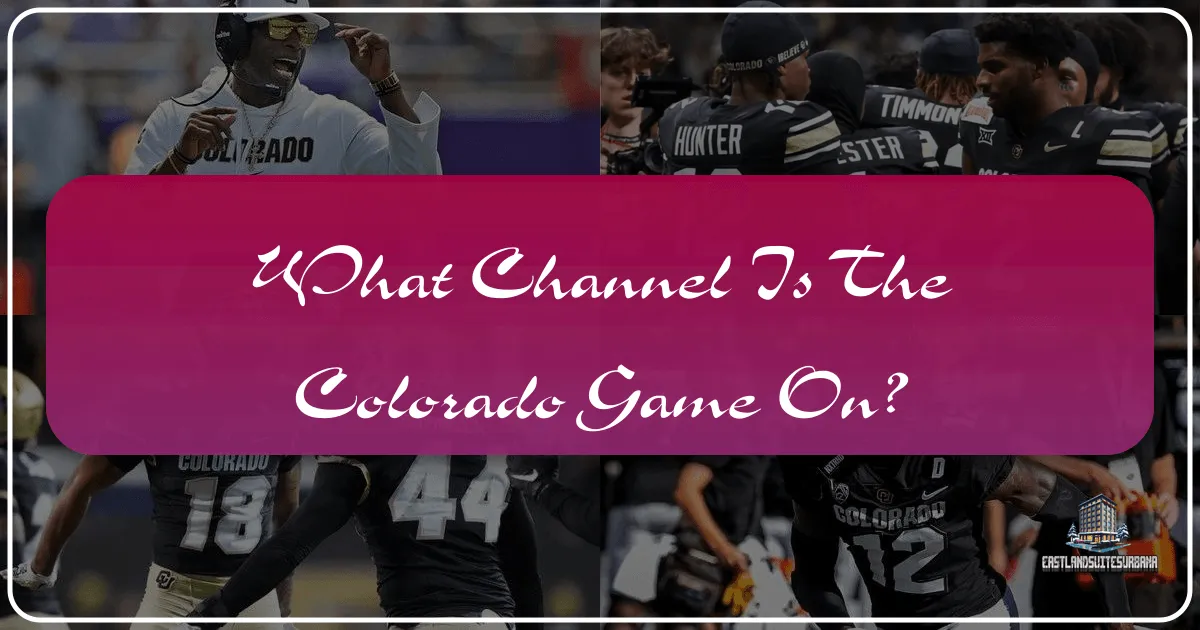 what channel is the colorado game on
