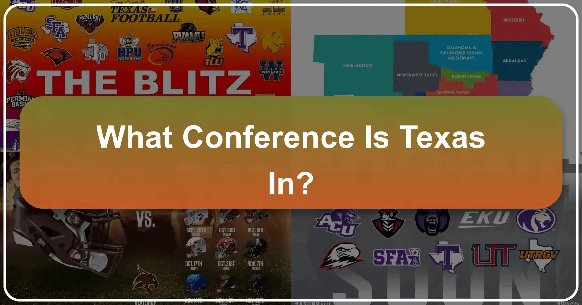 What Conference is Texas In