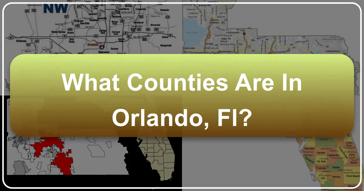 What Counties Are In Orlando, FL