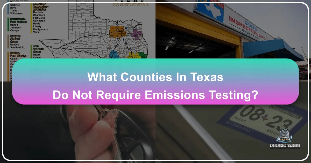 What Counties in Texas Do Not Require Emissions Testing?