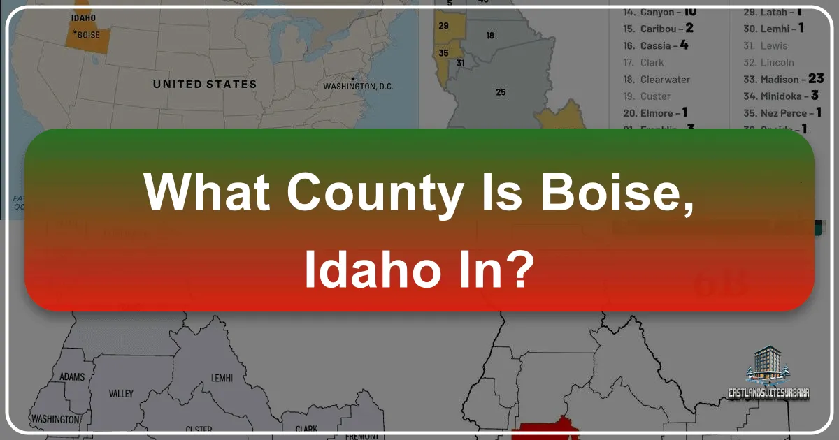 What County Is Boise, Idaho In?