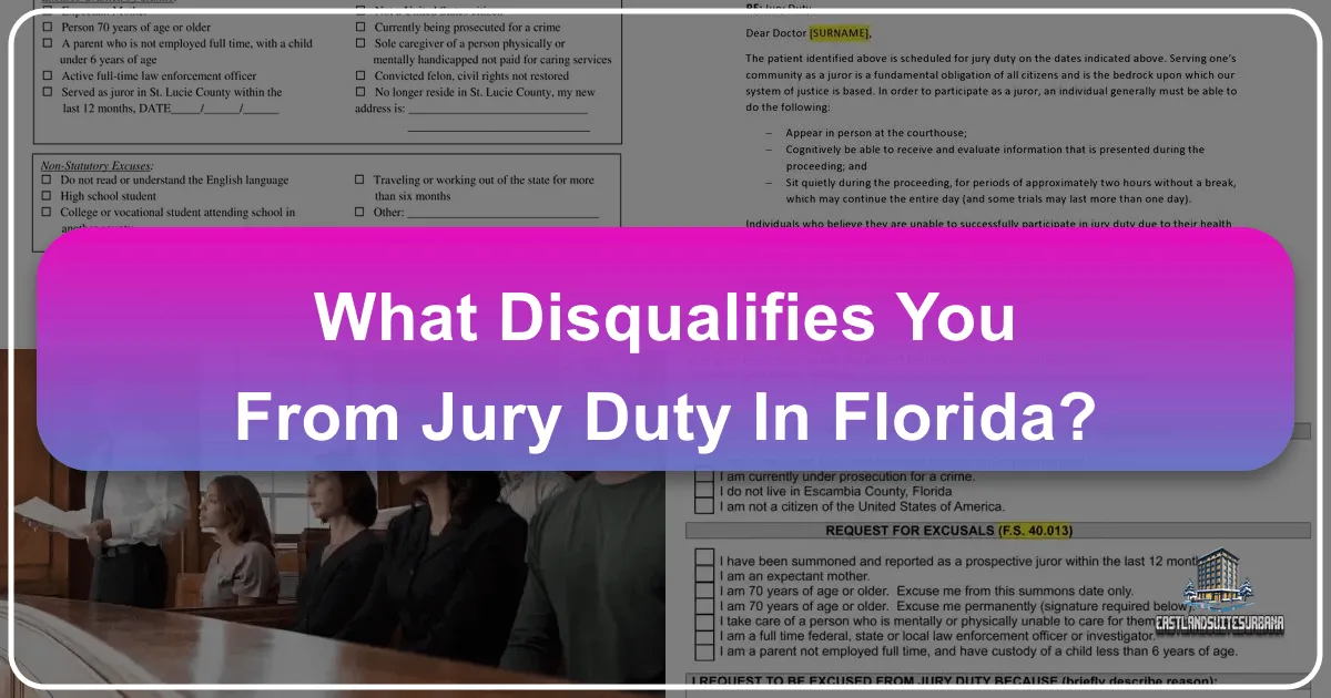 What Disqualifies You From Jury Duty In Florida?