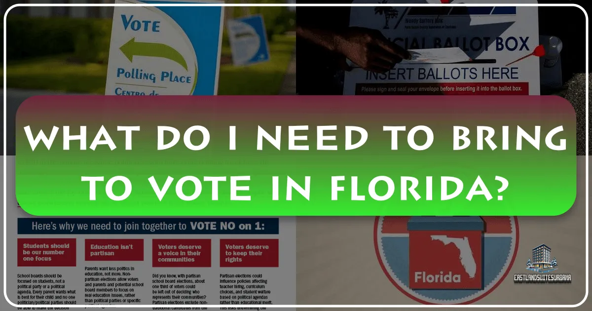 what do i need to bring to vote in florida