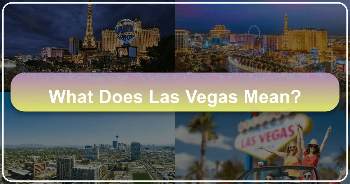 What Does Las Vegas Mean?