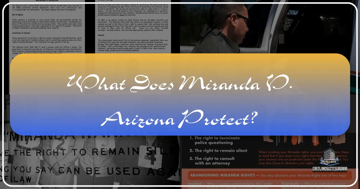 What Does Miranda v. Arizona Protect?