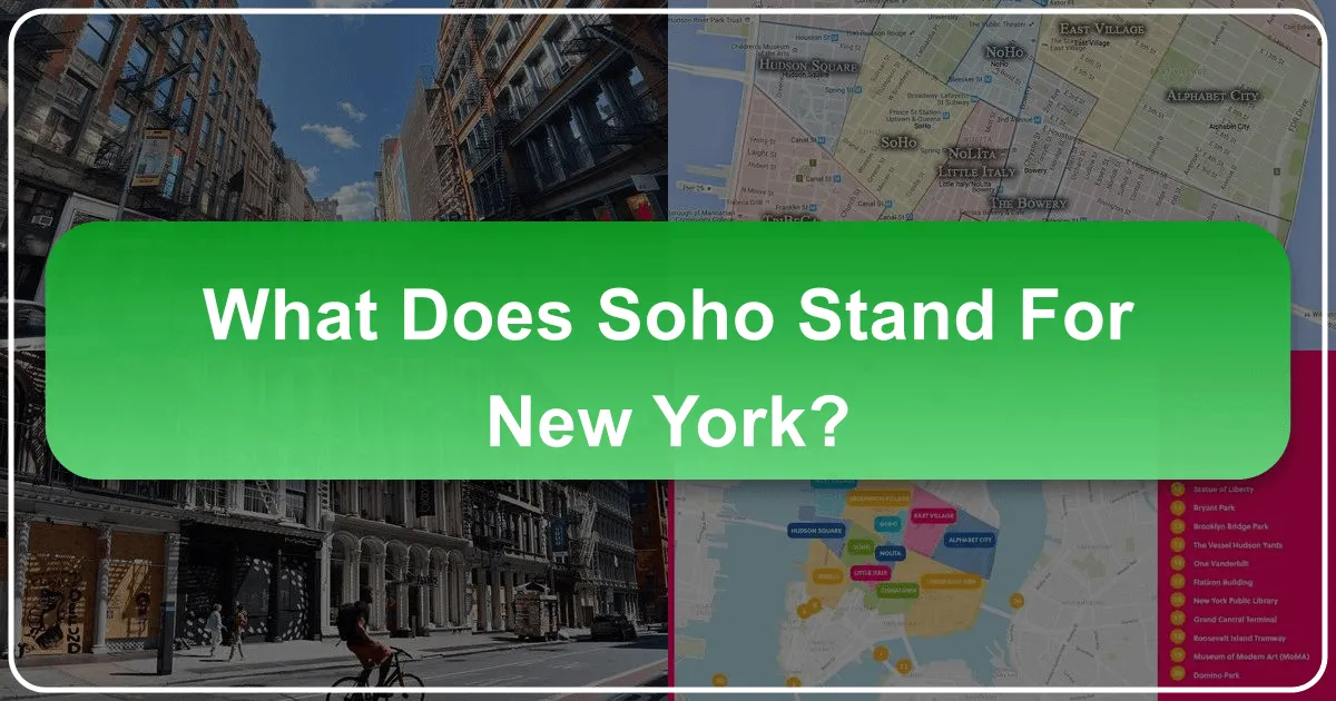 What Does SoHo Stand For New York