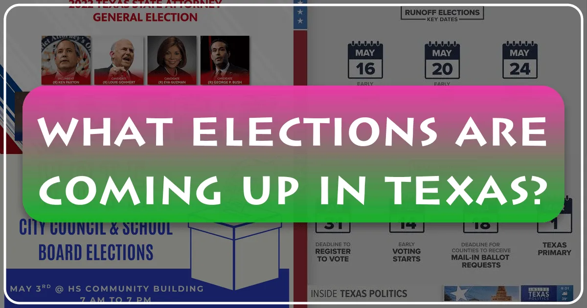 What Elections Are Coming Up in Texas