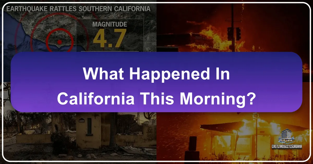 What Happened In California This Morning?