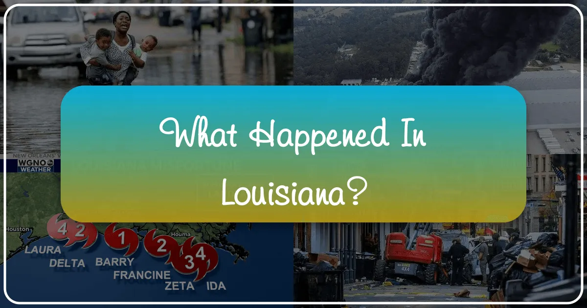 What Happened in Louisiana: A Journey Through the Heart of the South