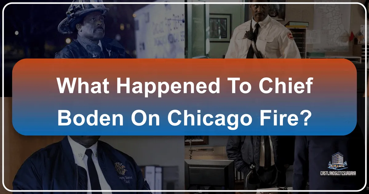 What Happened to Chief Boden on Chicago Fire: A Journey Beyond Firehouse 51