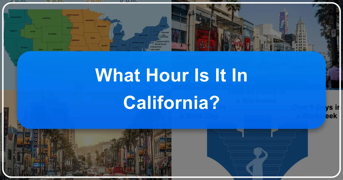 What Hour Is It In California?
