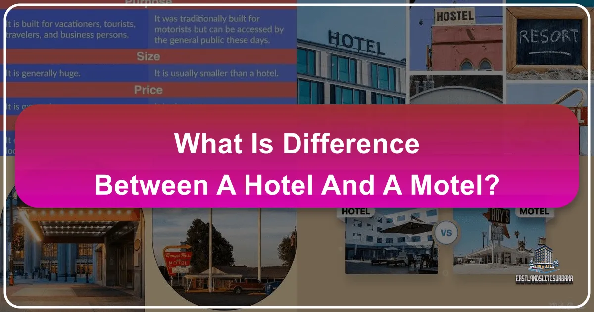 What is the Difference Between a Hotel and a Motel?