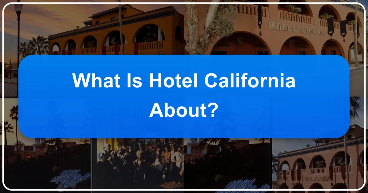 What is Hotel California About?