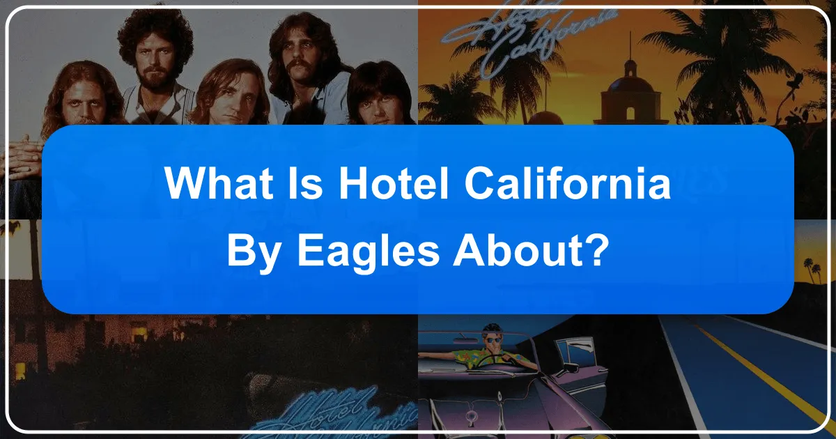 What is Hotel California by Eagles About?