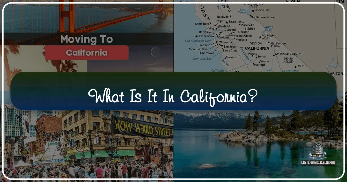 What Is It In California?