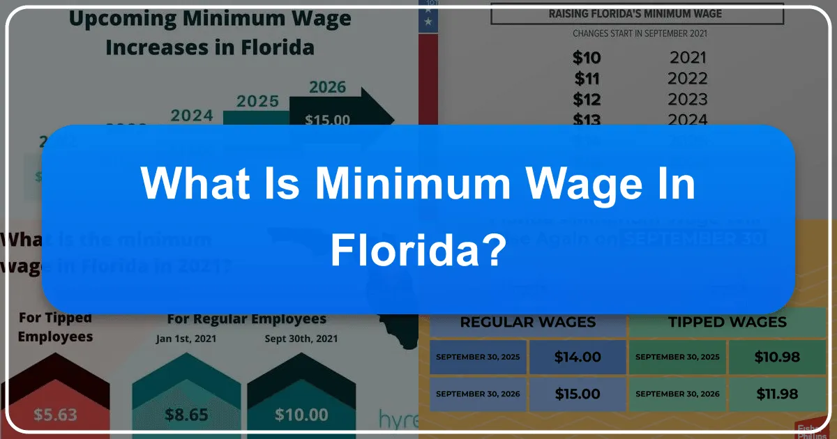 What is the Minimum Wage in Florida? Navigating Costs and Opportunities in the Sunshine State