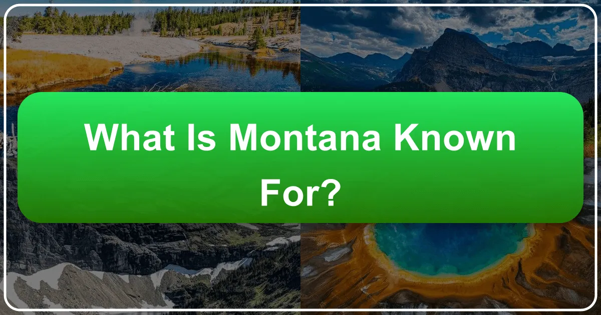 What is Montana Known For?
