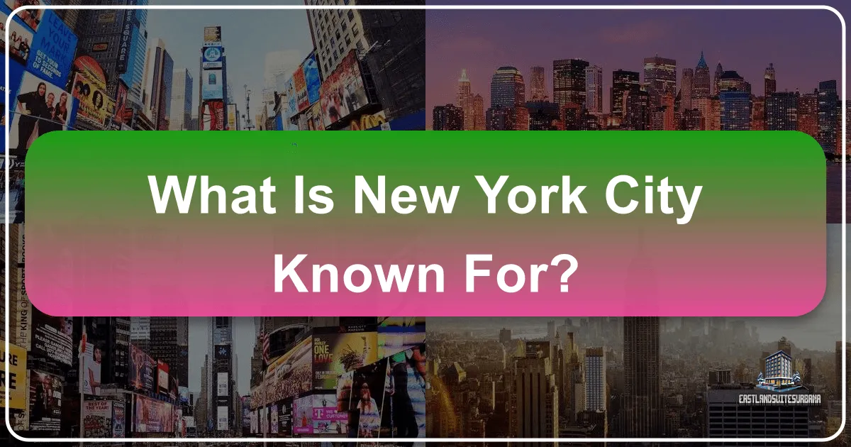 What Is New York City Known For?