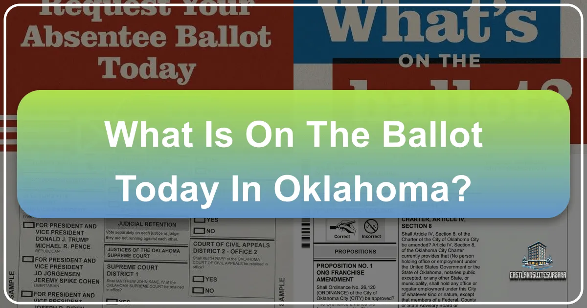 What Is On The Ballot Today In Oklahoma?
