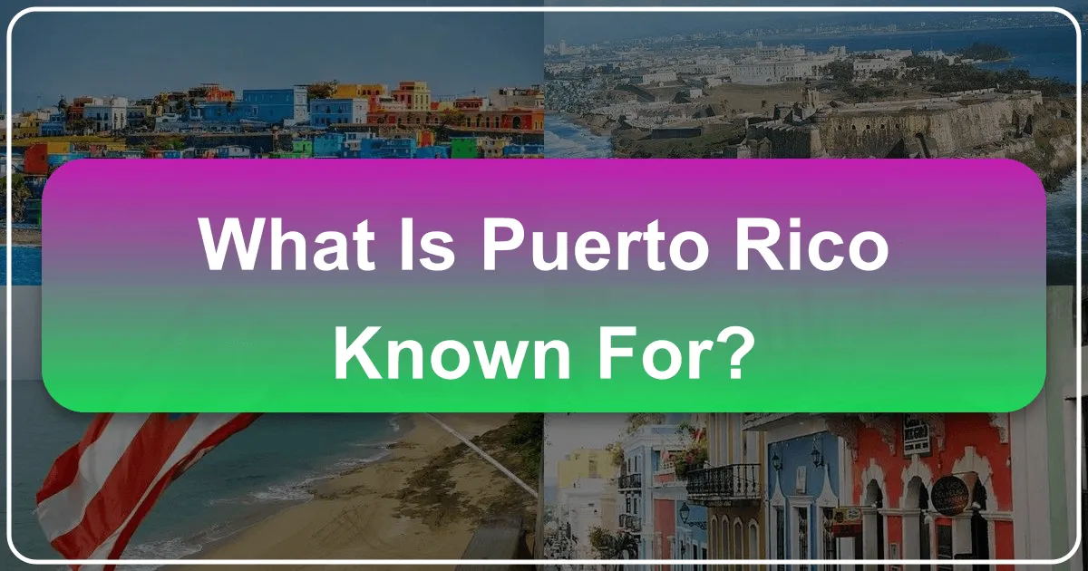 What is Puerto Rico Known For?