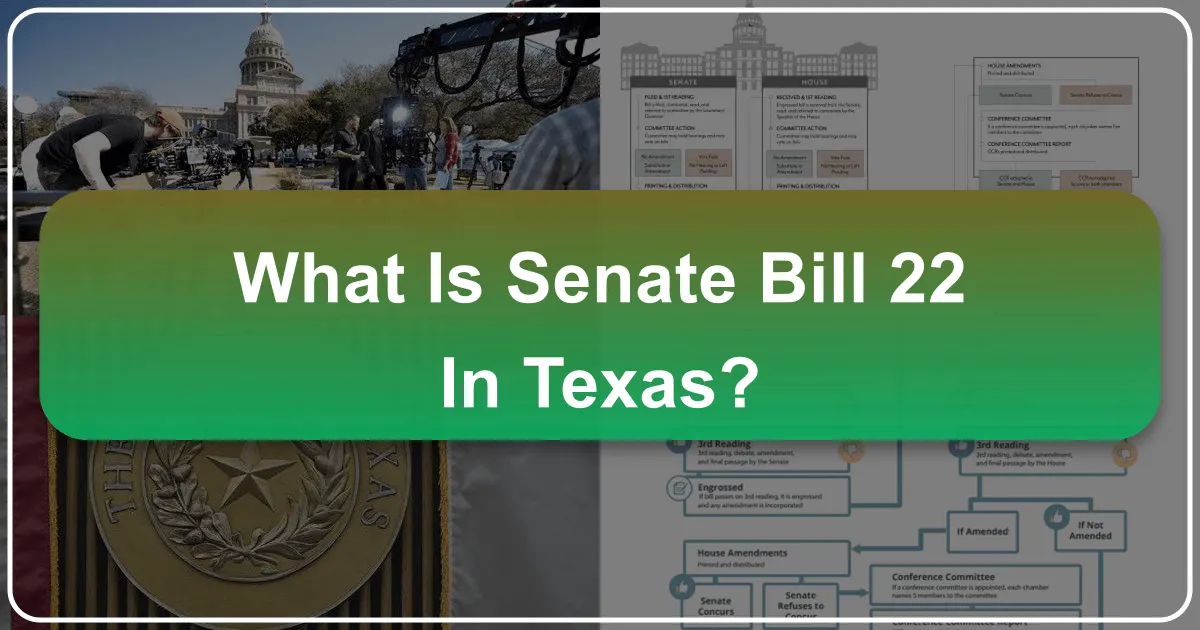 What is Senate Bill 22 in Texas?