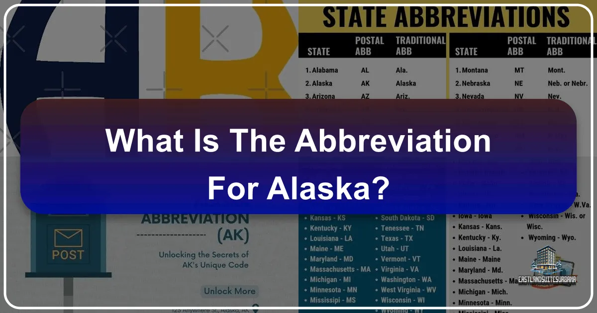 What Is The Abbreviation For Alaska?
