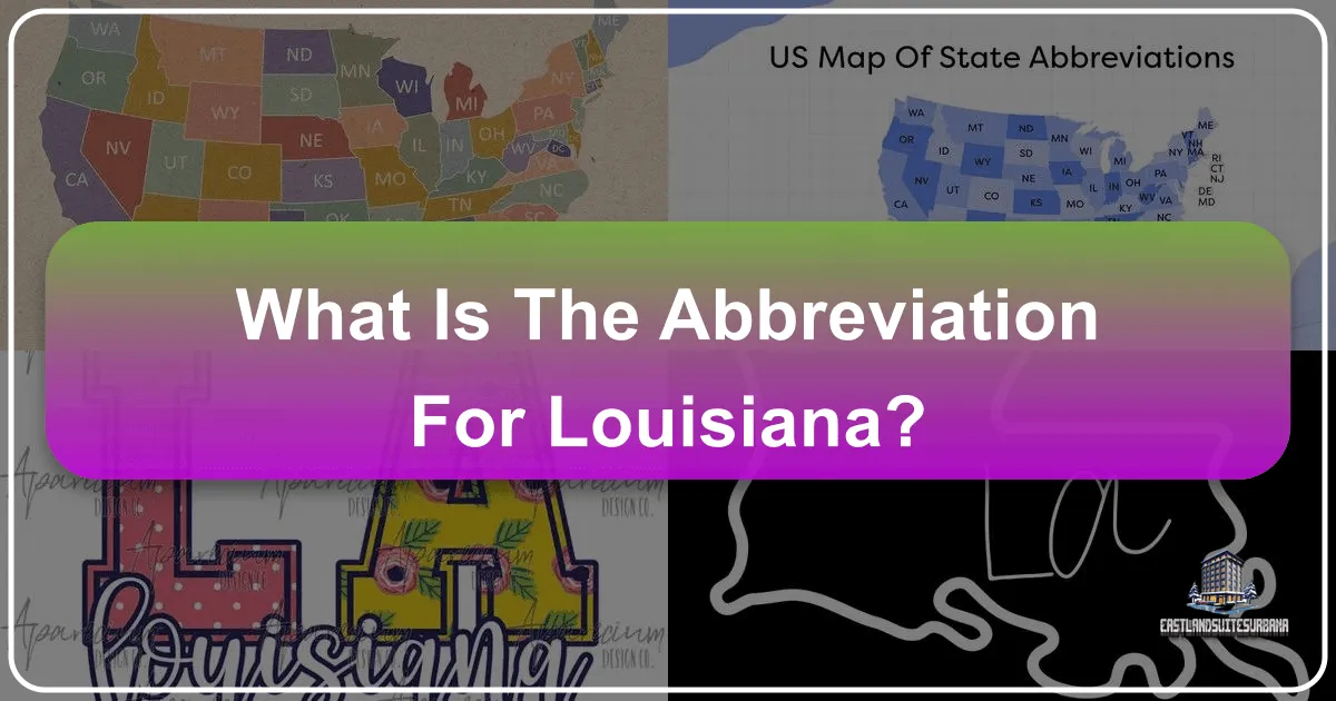 What Is The Abbreviation For Louisiana?