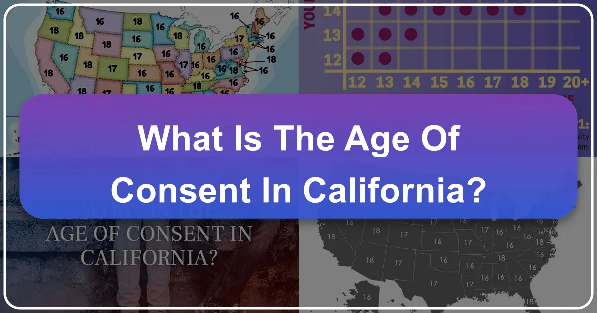 What is the Age of Consent in California?