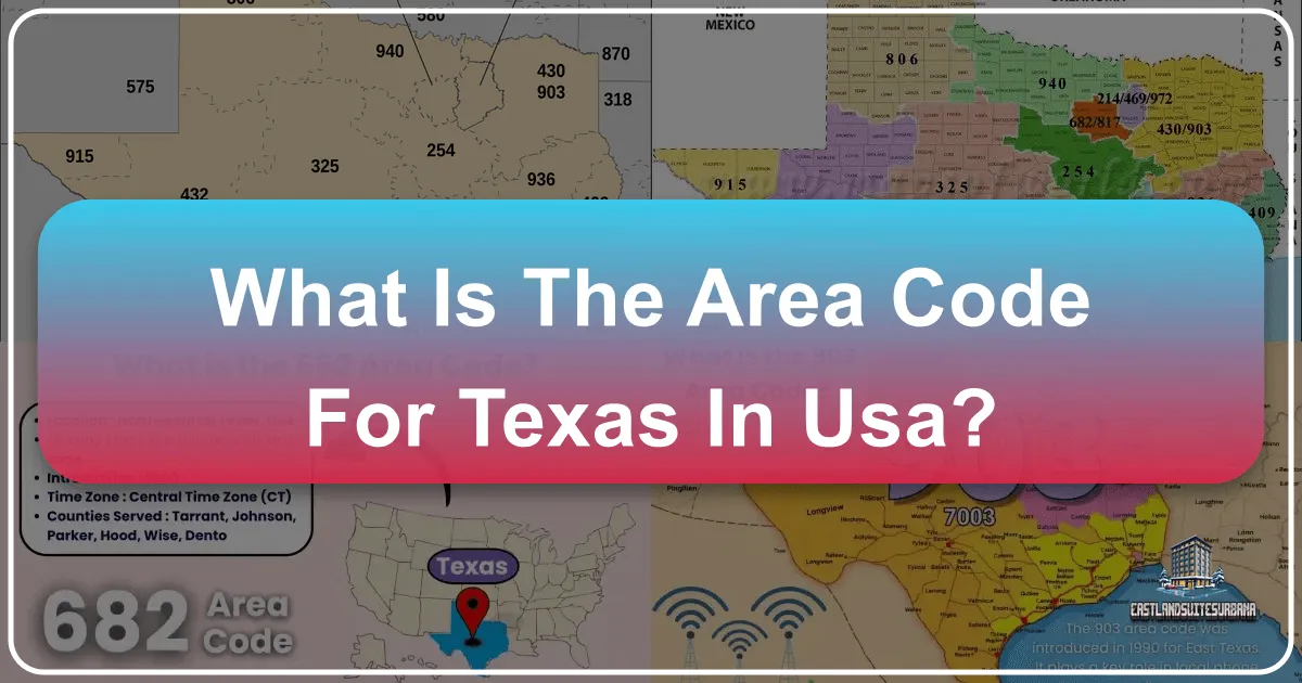 What Is The Area Code For Texas In Usa?