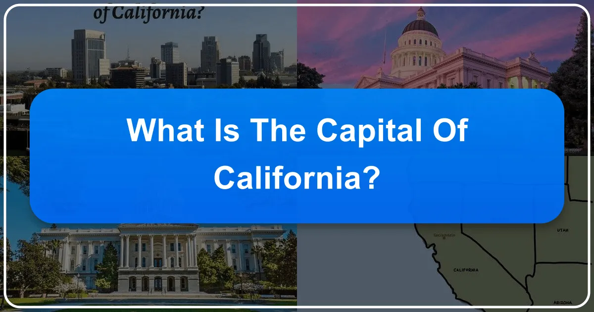 what is the capital of california